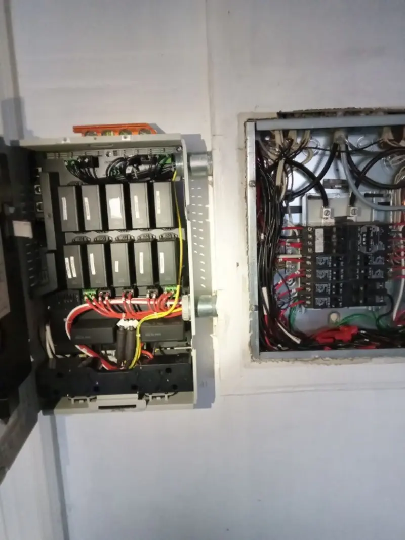 Electrical panel upgrade completed for Security Camera Wiring in Florence